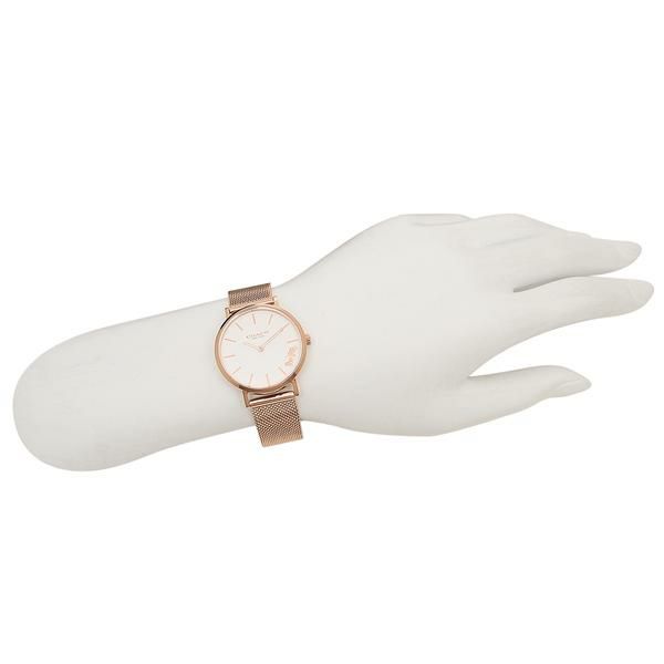 コーチ 時計 COACH 14503425 PERRY ペリー 32MM メッシュ クォーツ レディース腕時計ウォッチ ピンクゴールド 詳細画像