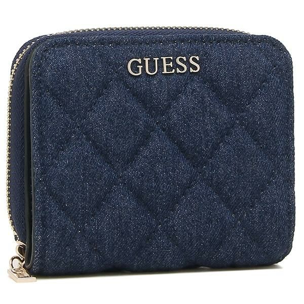 ゲス 財布 Guess Jd Ddm Denim メンズ レディース 二つ折り財布 ミニ財布 無地 Dark Denim 青 Axes