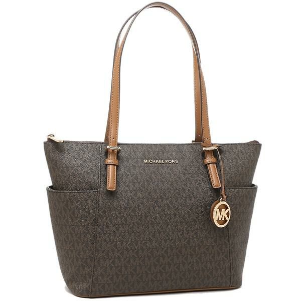 マイケルコース バッグ MICHAEL KORS 30S0GTTT1B 252 JET SET ITEM EW TZ TOTE レディース トートバッグ BRN/ACORN 茶色