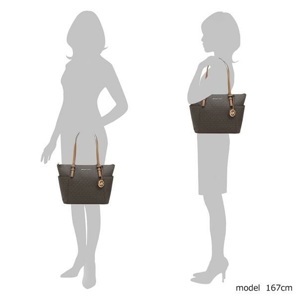 マイケルコース バッグ MICHAEL KORS 30S0GTTT1B 252 JET SET ITEM EW TZ TOTE レディース トートバッグ BRN/ACORN 茶色 詳細画像