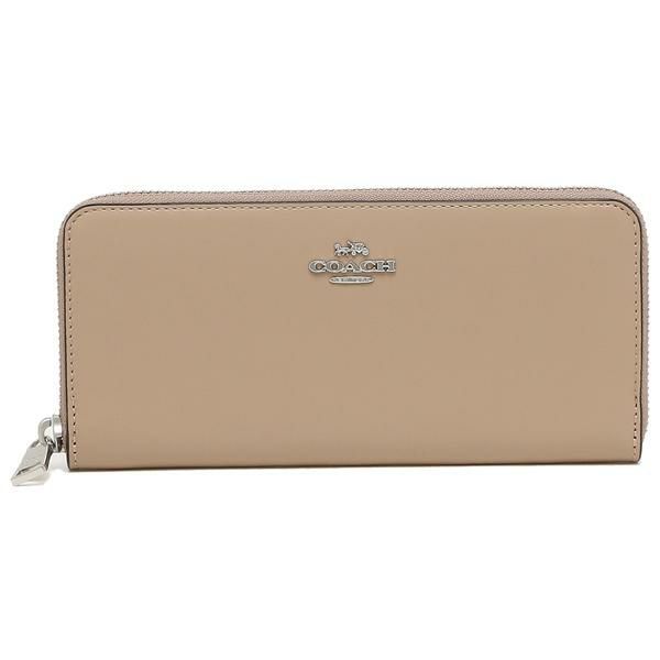 コーチ 財布 COACH 73738 LHTAU スリム アコーディオン ジップ ウォレット スムースレザー レディース 長財布 無地 TAUPE 詳細画像