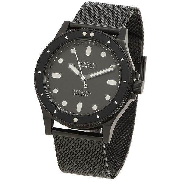 スカーゲン 時計 SKAGEN SKW2917 FISK 38MM メッシュ クォーツ レディース腕時計ウォッチ ブラック 詳細画像