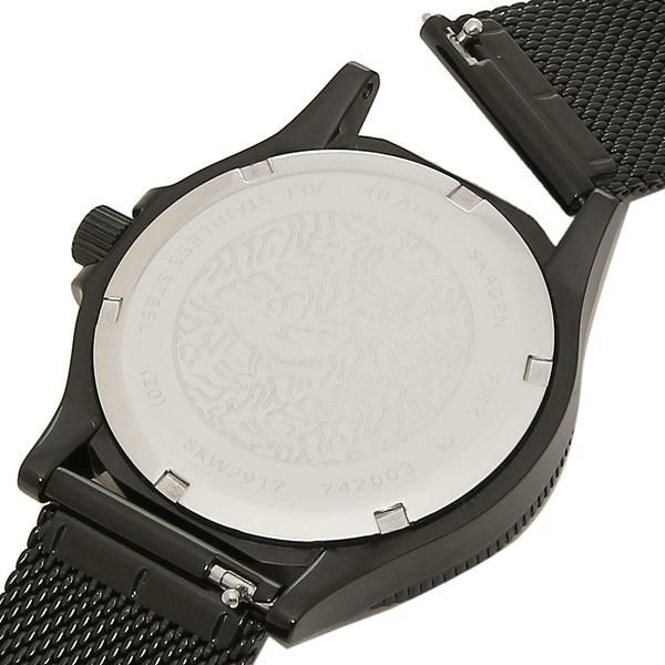 スカーゲン 時計 SKAGEN SKW2917 FISK 38MM メッシュ クォーツ レディース腕時計ウォッチ ブラック 詳細画像