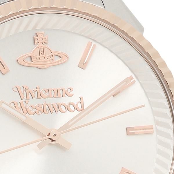 ヴィヴィアンウエストウッド 時計 VIVIENNE WESTWOOD VV242SLSR SEYMOUR HOMME 42MM クォーツ メンズ腕時計 ウォッチ シルバー/ピンクゴールド 詳細画像