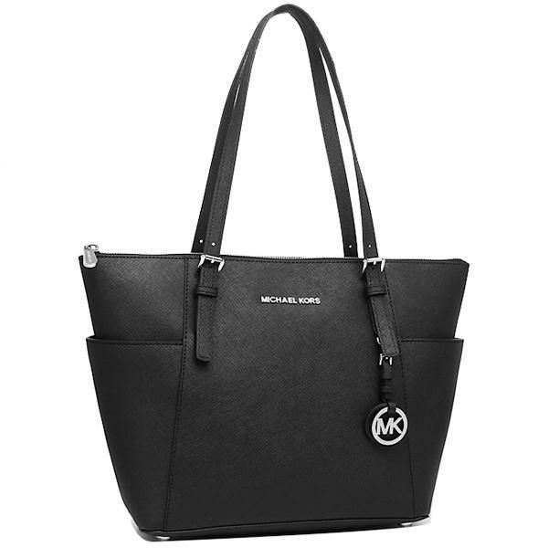 マイケルコース バッグ レディース MICHAEL KORS 30F2STTT8L 001 JET SET ITEM EW TZ TOTE トートバッグ BLACK