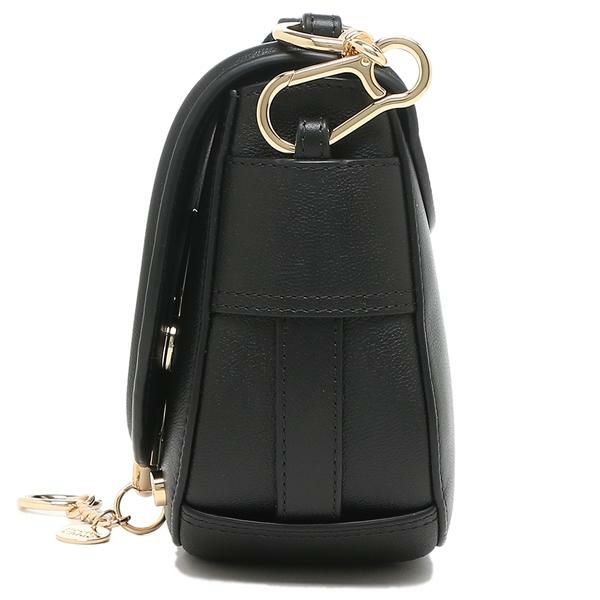 シーバイクロエ バッグ SEE BY CHLOE CHS19WSA29388 001 MARA SHOULDER BAG レディース ショルダーバッグ 無地 BLACK 黒 詳細画像