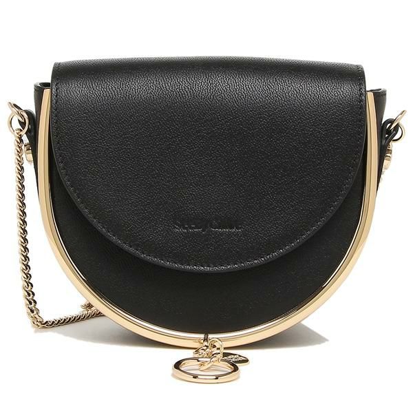 シーバイクロエ バッグ SEE BY CHLOE CHS20USA57388 001 MARA SHOULDER BAG  レディース ショルダーバッグ 無地 BLACK 黒 詳細画像