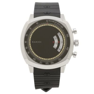 グッチ 時計 メンズ レディース Gucci Ya Grip グリップ 40mm クォーツ レディース メンズ 腕時計 ウォッチ ブラック 秋冬新作 Axes