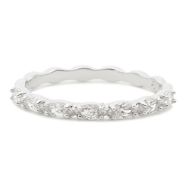 スワロフスキー リング アクセサリー SWAROVSKI VITTORE MARQUISE レディース 指輪 ホワイト/シルバー 詳細画像