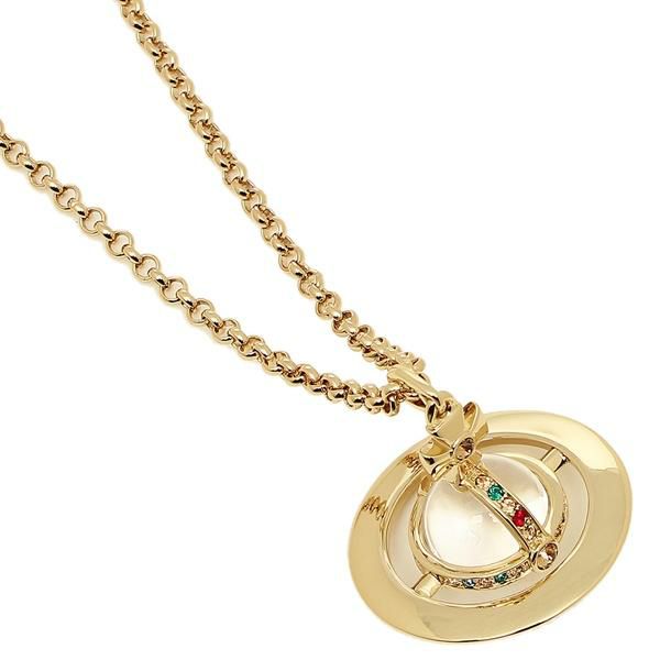 ヴィヴィアンウエストウッド ネックレス アクセサリー VIVIENNE WESTWOOD 63020096 R001 752106B/2 スモールオーブ NEW SMALL ORB PENDANT レディース ペンダント イエローゴールド