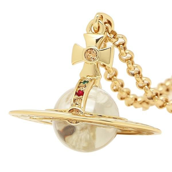 ヴィヴィアンウエストウッド ネックレス アクセサリー VIVIENNE WESTWOOD 63020096 R001 752106B/2 スモールオーブ NEW SMALL ORB PENDANT レディース ペンダント イエローゴールド 詳細画像