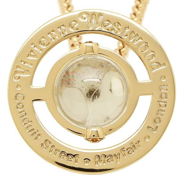 ヴィヴィアンウエストウッド ネックレス アクセサリー VIVIENNE WESTWOOD 63020096 R001 752106B/2 スモールオーブ NEW SMALL ORB PENDANT レディース ペンダント イエローゴールド 詳細画像