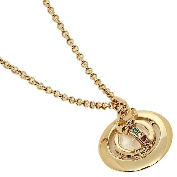 ヴィヴィアンウエストウッド ネックレス アクセサリー VIVIENNE WESTWOOD 63020097 R001 752014B/2 TINY ORB タイニーオーブ レディース ペンダント イエローゴールド