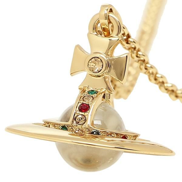 ヴィヴィアンウエストウッド ネックレス アクセサリー VIVIENNE WESTWOOD 63020097 R001 752014B/2 TINY ORB タイニーオーブ レディース ペンダント イエローゴールド 詳細画像