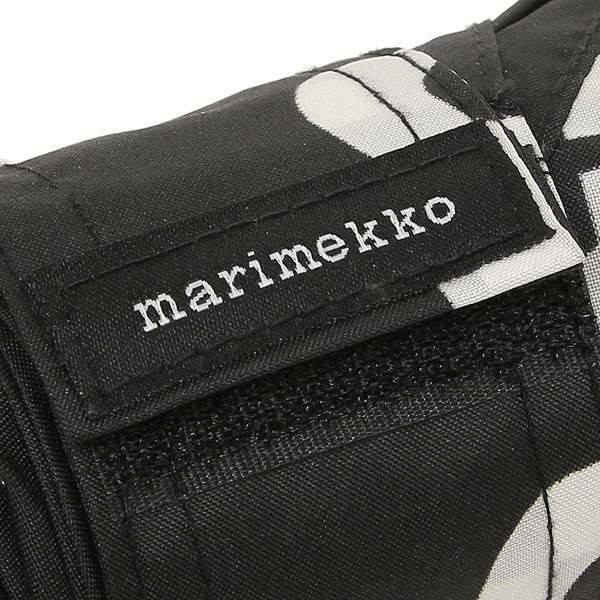 マリメッコ 傘 マリロゴ 折りたたみ傘 ブラック レディース MARIMEKKO 048859 910 詳細画像
