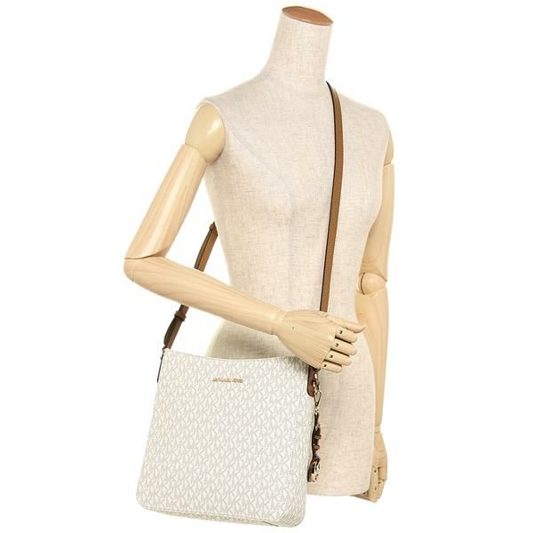 マイケルコース バッグ MICHAEL KORS 30H6GTVM3V 150 JET SET TRAVEL MESSENGER レディース ショルダーバッグ VANILLA 白 詳細画像