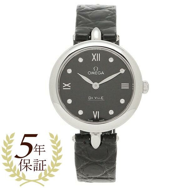 オメガ 時計 OMEGA 424.13.27.60.51.001 デヴィル プレステージ DE VILLE PRESTIG?E 27.4M?M クォーツ レディース腕時計ウォッチ ブラック