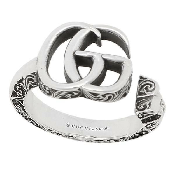 グッチ リング アクセサリー GUCCI 627760 J8400 0701 ダブルG キーリング レディース メンズ 指輪 シルバー 銀 詳細画像