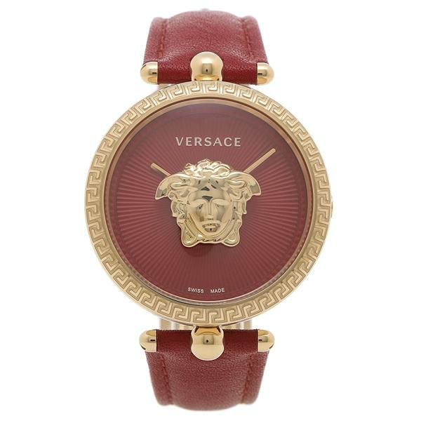 ヴェルサーチ 時計 VERSACE VECQ00418 PALAZZO EMPIRE パラッツォエンパイア 34MM クォーツ レディース腕時計ウォッチ レッド/ゴールド