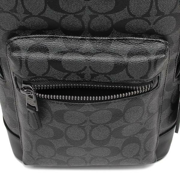 コーチ バッグ COACH 2853 QBAF4 ウエストバッグ シグネチャーキャンバス メンズ ボディバッグ・ウエストバッグ チャコール ブラック  AXES