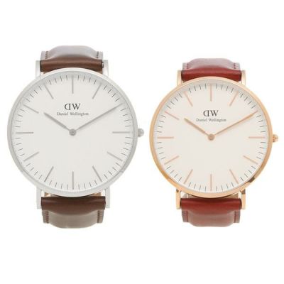 ダニエルウェリントン 時計 Daniel Wellington Dw Dw Classic クラシック 40mm クォーツ 時計 ペアウォッチ ローズゴールド レッド シルバー ブラウン Axes