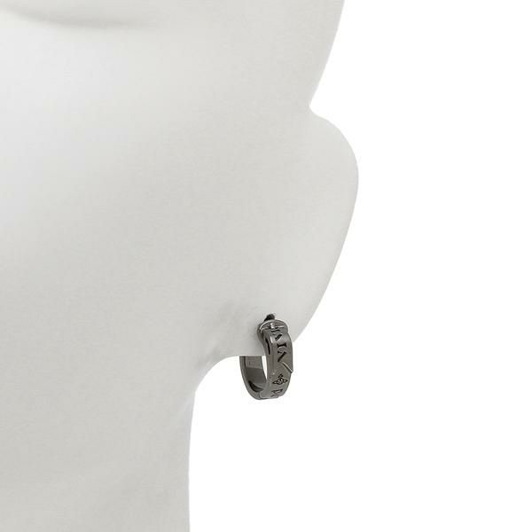 ヴィヴィアンウエストウッド ピアス アクセサリー VIVIENNE WESTWOOD 62030053 S001 MAN BOBBY SINGLE HOOP メンズ ブラック 黒 詳細画像