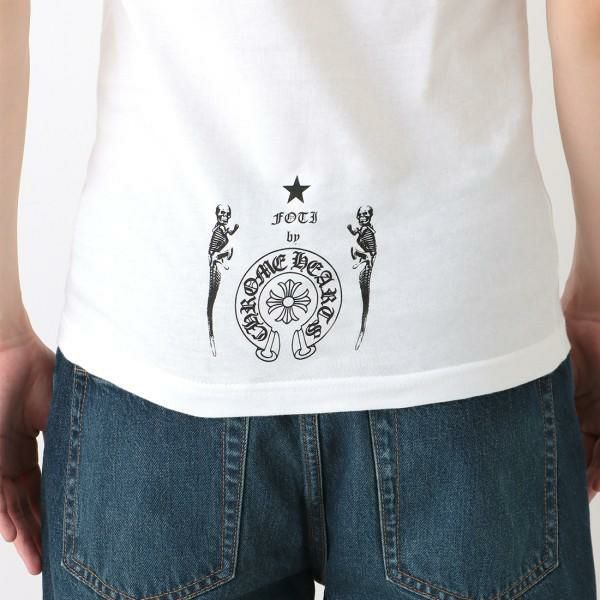 クロムハーツ トップス CHROME HEARTS F18ー1B PIANO メンズ トップス Tシャツ WHITE 詳細画像
