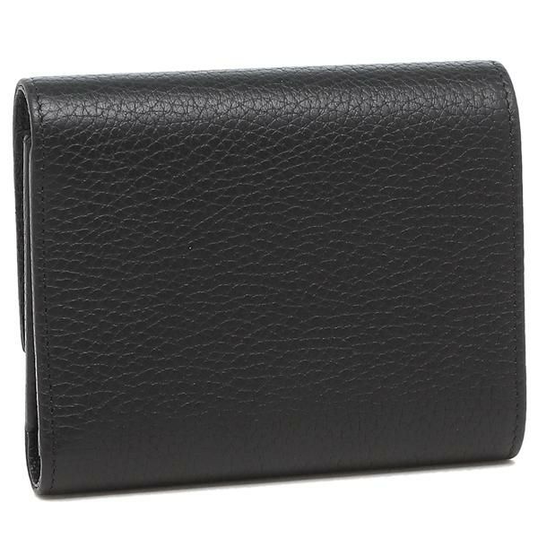 ロンシャン 財布 LONGCHAMP 3000 968 001 ROSEAU ロゾ COMPACT WALLET コンパクト ミニ財布 レディース 二つ折り財布 無地 BLACK 黒 詳細画像