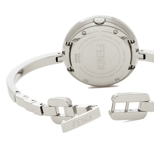 フェンディ 時計 FENDI F378124500 FENDI MY WAY フェンディマイウェイ 28MM ファー付き クォーツ レディース腕時計ウォッチ シルバー 詳細画像