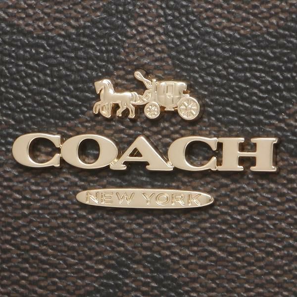 コーチ COACH 91494 IMRVQ ミニ リリー キャリーオール イン シグネチャー キャンバス レディース ハンドバッグ ショルダーバッグ ブラウン 1941 レッド 茶色 詳細画像