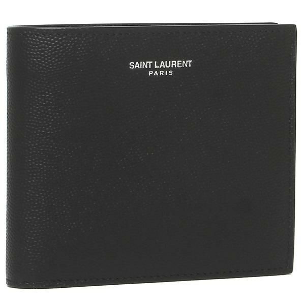 サンローランパリ 財布 SAINT LAURENT PARIS 396303BTY0N 1000 CLASSIC SAINT LAURENT EAST/WEST WALLET WITH COIN POUCH 二つ折り財布 メンズ BLACK 黒