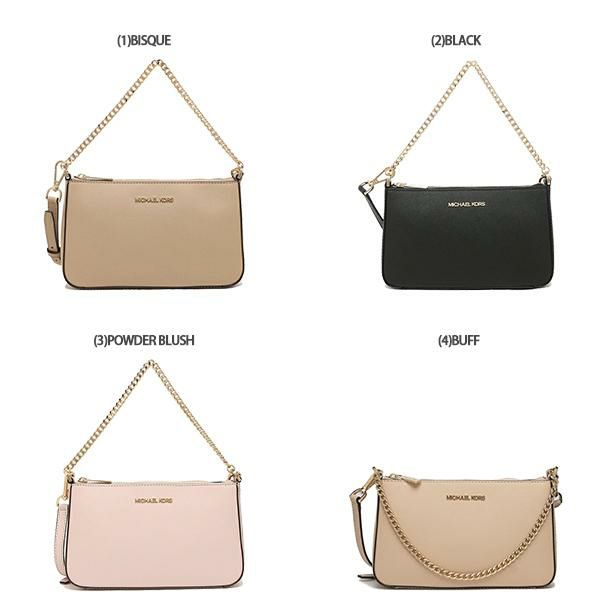 マイケルコース バッグ MICHAEL KORS 35S0GTVU6L JET SET TRAVEL MD ZIP POUCHETTE レディース ショルダーバッグ 無地 BISQUE 詳細画像