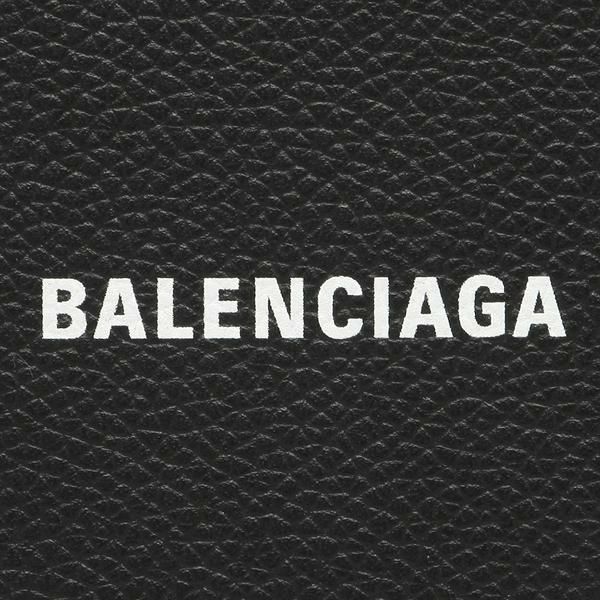 バレンシアガ 財布 BALENCIAGA 594315 1IZI3 1090 CASH SQUARE COIN WALLET キャッシュ コイン ウォレット メンズ 二つ折り財布 無地 BLACK/WHITE 黒 詳細画像