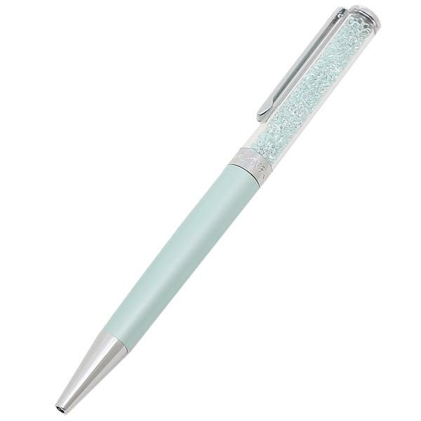 スワロフスキー ボールペン アクセサリー SWAROVSKI 5351072 クリスタルライン CRYSTALLINE BP PEN レディース シルバー/グリーン 緑