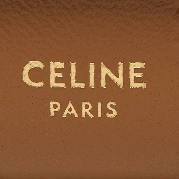 セリーヌ 財布 CELINE 10D57 2BZ9 04LU トリオンフ TRIOMPHE スモール トリフォールドウォレット ミニ財布 レディース  二つ折り財布 総柄 TAN 茶色 | AXES