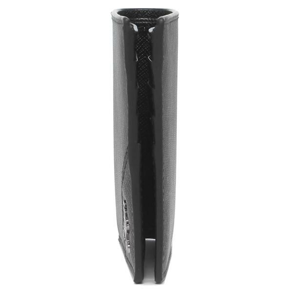 プラダ 財布 PRADA 2MO513 QME F0002 SAFFIANO METAL サフィアーノメタル メンズ 二つ折り財布 無地 NERO 黒 詳細画像