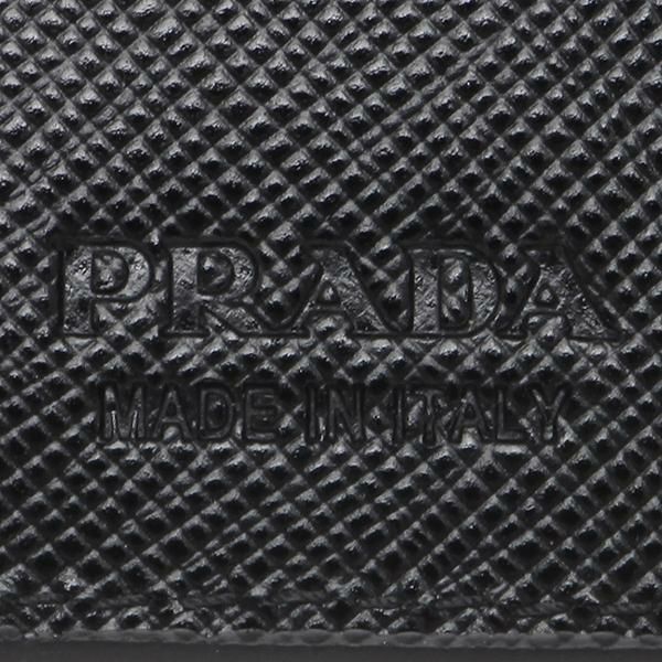 プラダ 財布 PRADA 2MO513 QME F0002 SAFFIANO METAL サフィアーノメタル メンズ 二つ折り財布 無地 NERO 黒 詳細画像