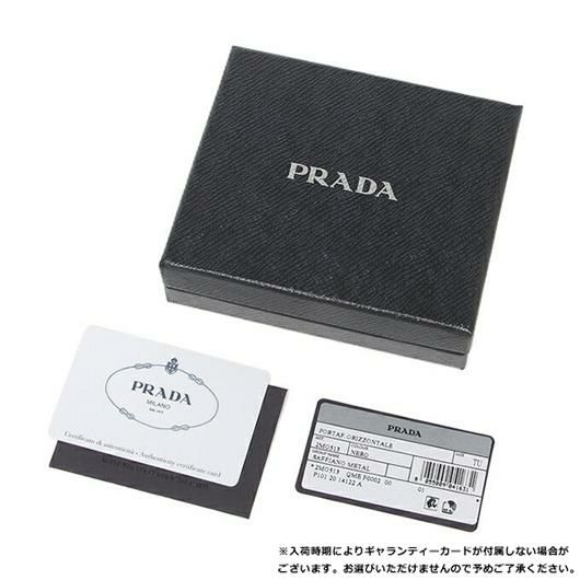 プラダ 財布 PRADA 2MO513 QME F0002 SAFFIANO METAL サフィアーノメタル メンズ 二つ折り財布 無地 NERO 黒 詳細画像