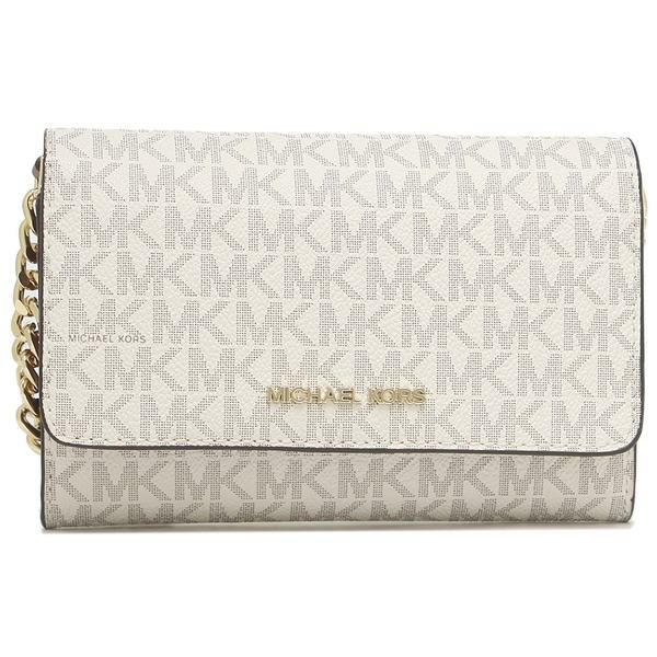 マイケルコース バッグ MICHAEL KORS 35F0GTVC8B JET SET TRAVEL MD MF PHONE XBODY レディース ボディバッグ・ウエストポーチ 無地 VANILLA 白 詳細画像