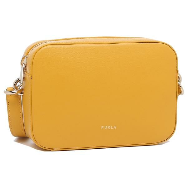 フルラ アウトレット バッグ FURLA BZY7FBK MSD000 OCR00 FURLA BLOCK MINI CROSSBODY ブロック ミニサイズ ミニバッグ レディース ショルダーバッグ 無地 OCRA 黄色