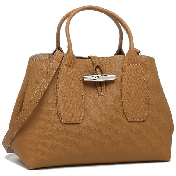 ロンシャン バッグ LONGCHAMP 10058 HPN 016 ロゾ ROSEAU TOP HANDLE BAG M レディース ハンドバッグ ショルダーバッグ 無地 NATURAL