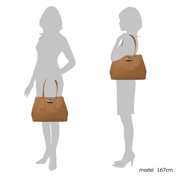 ロンシャン バッグ LONGCHAMP 10060 HPN 016 ロゾ ROSEAU SHOULDER BAG ショルダーバッグ レディース トートバッグ 無地 NATURAL A4対応 詳細画像