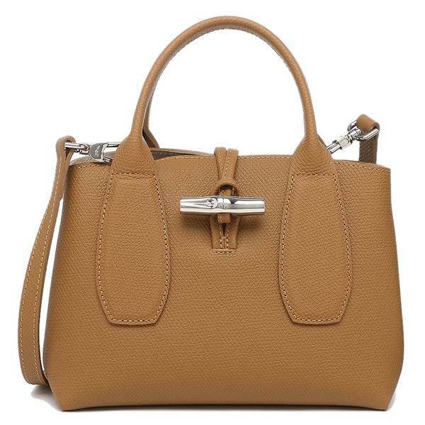 ロンシャン バッグ LONGCHAMP 10095 HPN 016 ロゾ ROSEAU TOP HANDLE BAG S レディース ハンドバッグ ショルダーバッグ 無地 NATURAL 詳細画像