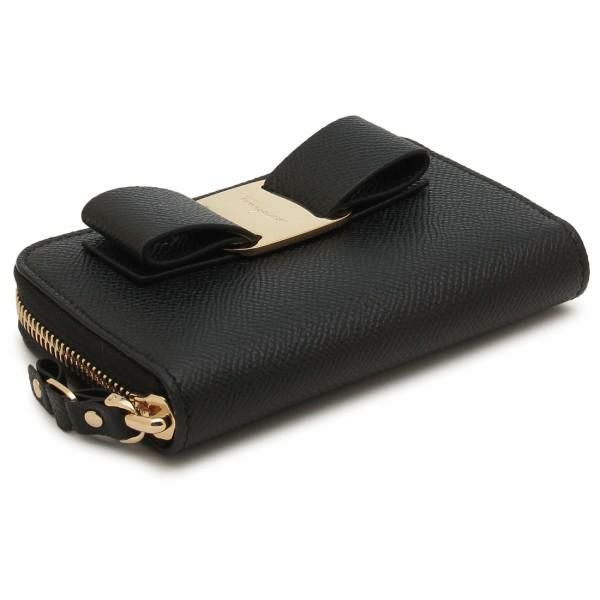 フェラガモ カードケース ヴァラ ブラック レディース FERRAGAMO