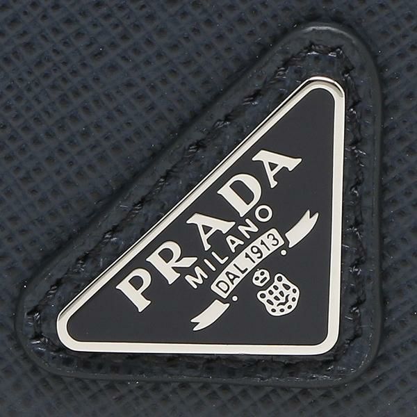 プラダ カードケース 名刺入れ サフィアーノ トライアングルロゴ メンズ PRADA 2MC122 QHH F0216 ネイビー 詳細画像
