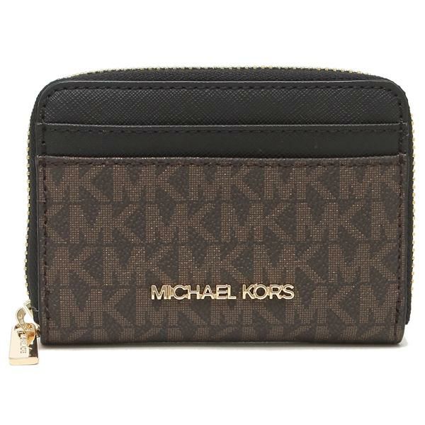 マイケルコース 名刺入れ カードケース レディース MICHAEL KORS 35H9GTVZ2B ブラウン ブラック 詳細画像