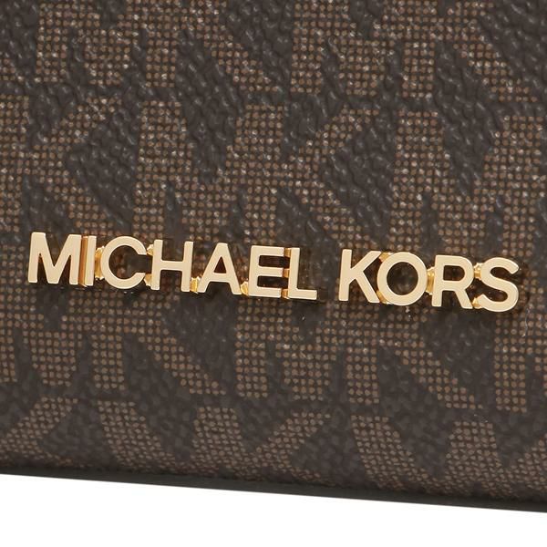 マイケルコース 名刺入れ カードケース レディース MICHAEL KORS 35H9GTVZ2B ブラウン ブラック 詳細画像