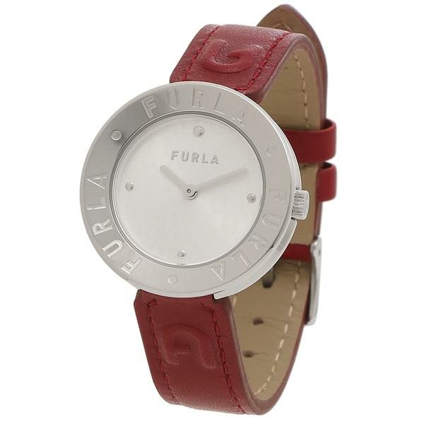 フルラ 時計 レディース エッセンシャル 30mm クォーツ シルバー レッド FURLA WW00004001L1 詳細画像