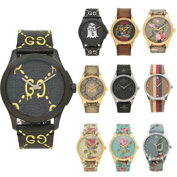 2年保証】グッチ 時計 レディース メンズ ゴースト Gタイムレス 38mm