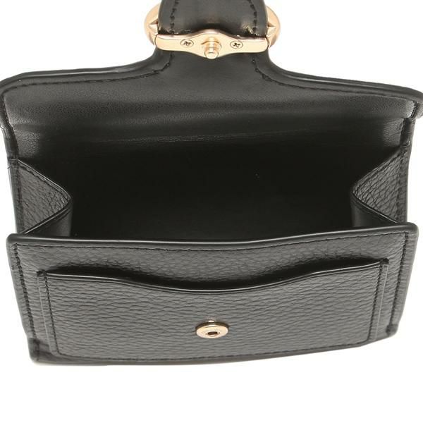 コーチ 二つ折り財布 ジョージア ミニ財布 ブラック レディース COACH 6654 IMBLK 詳細画像